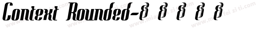 Context Rounded字体转换